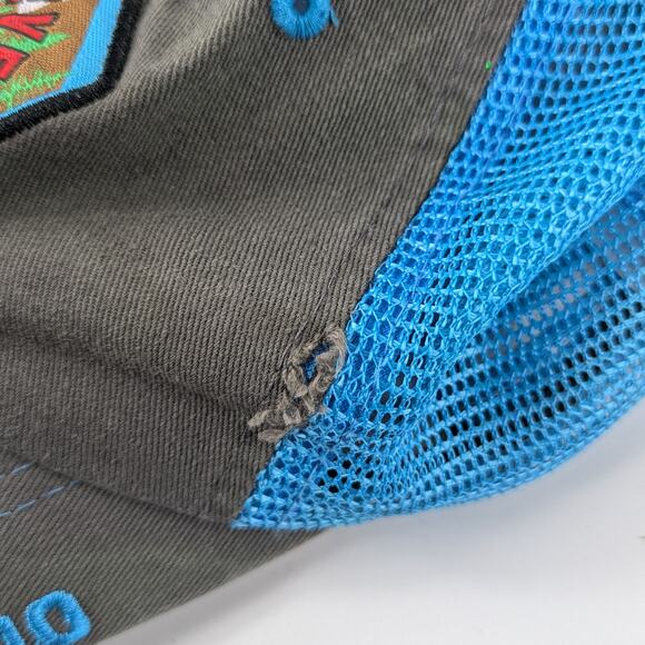 Idaho Trucker Hat "Whatever Floats Your Boat" Mesh Snapback Blue Gray One Size - Picture 11 of 16